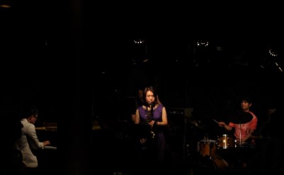 後藤浩二(p) 岡田勉(b) 小林美千代(as) 藤山E.T.英一郎(ds)