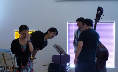 市原ひかり(tp) 倉田大輔(ds)岡田勉(b)土岐英史(as)