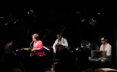 後藤浩二(p) 小林美千代(as) 岡田勉(b) 藤山E.T.英一郎(ds)