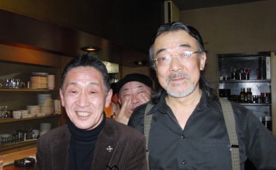 中村芝喜松さんと 黒田敦司(ds) 岡田勉(b)